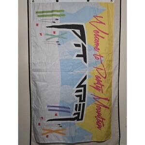 Pit Viper Welcome to Party Mountain Flag Banner Decor